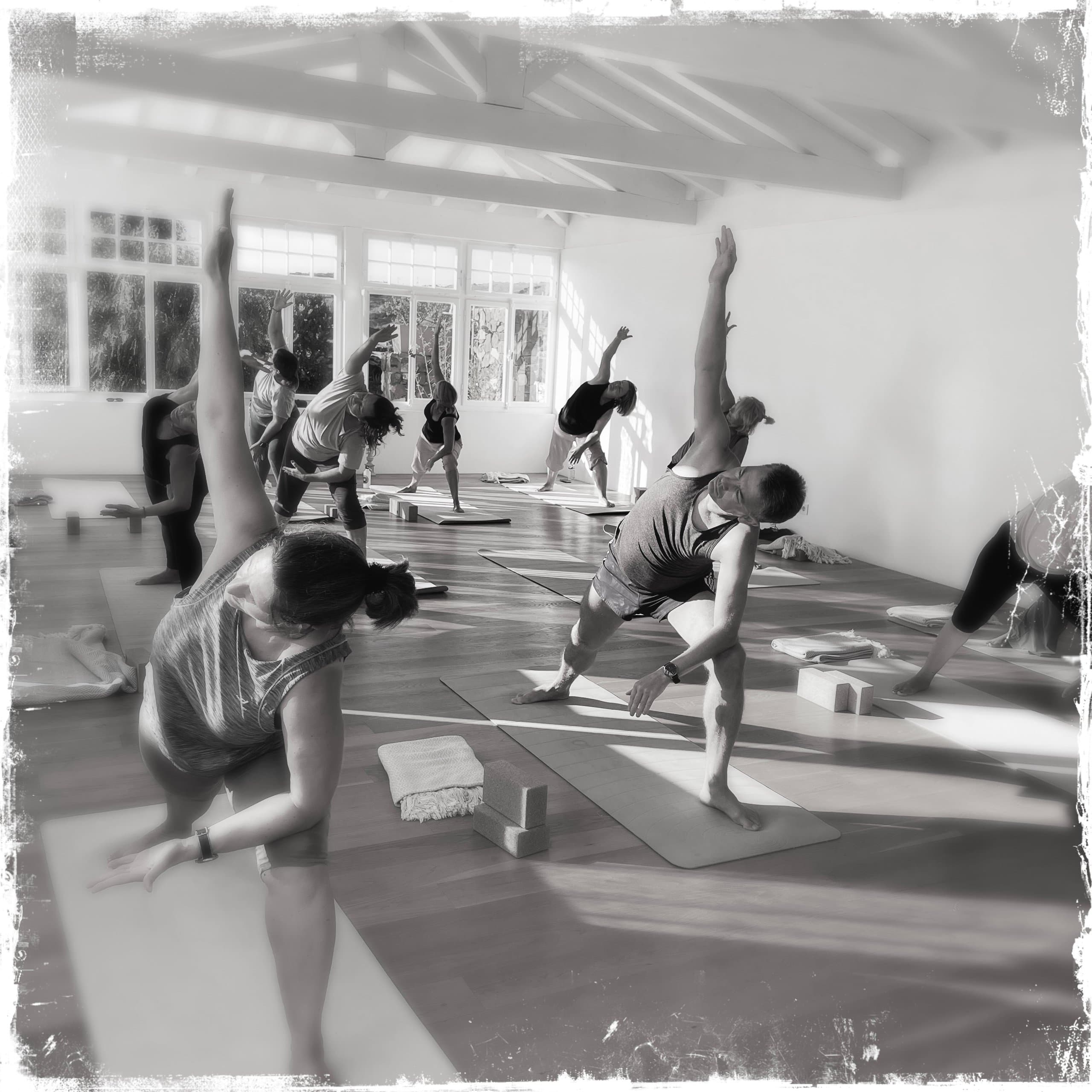 Yoga-Klasse im Studio